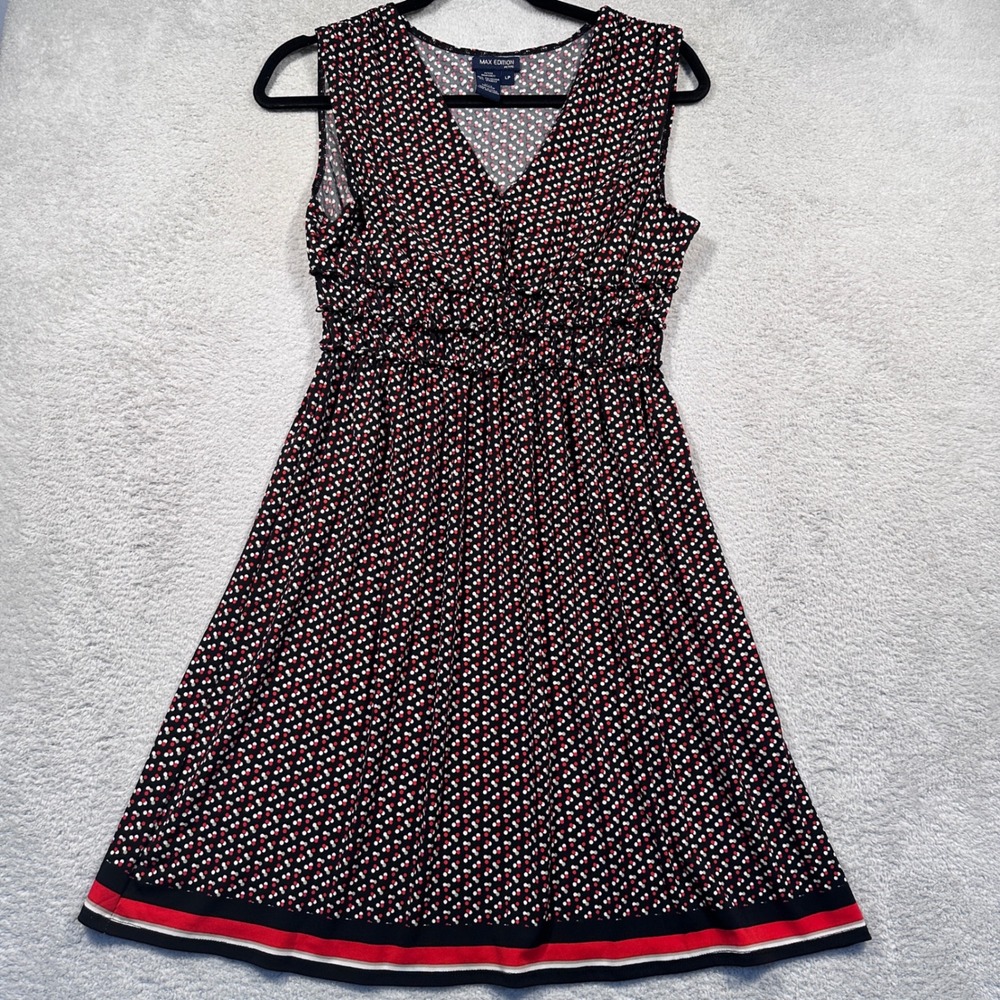 Max Edition Dress Petite‎ Sleeveless V-Neck Casual Party Dress LP